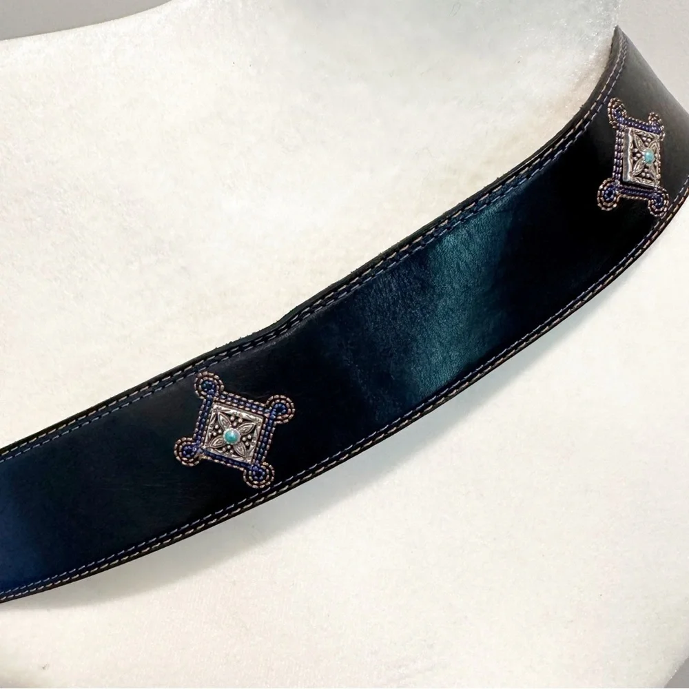 Brighton Belt with Turquoise Accents Sz XL